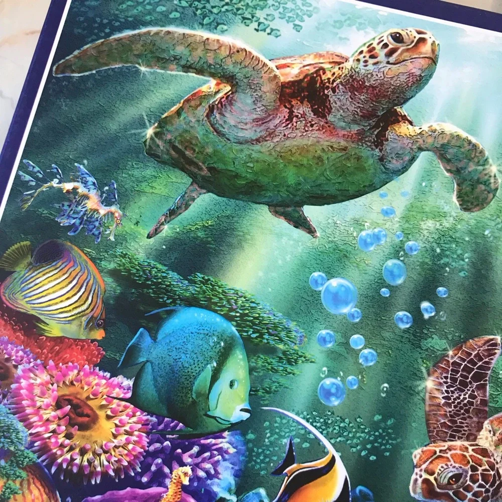 Turtle Voyage 1000 Piece Soft Touch Jigsaw Puzzle Artist Steve Sundram